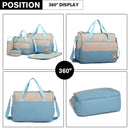 Miss Lulu Set of 5 Baby Wrap bag Mother Diaper bag with handbag bag Shoulder bag Bottle Holder & Wrap Backs