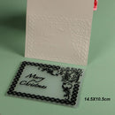 DUOFEN Crafts plastic embossing folder collection 2 paper embossing flower mold Christmas Birthday Easter day wedding