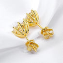 Smyoue 2ct Round Cut D Color Moissanite Earring Studs for Women 100% 925 Sterling Silver Lab Diamond Ear Stud White Gold Plated