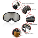 Retro Motorcycle Goggles Ski Glasses Motocross Sunglasses Wide Vision MTB ATV Goggles Cafe Racer Chopper Cycling Racing