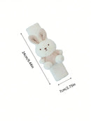 1PCCartoon car seat belt shoulder guard cute lamb fleece car shoulder guard four seasons general vehicle shoulder guard