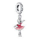 Hot Original Pendant S925 Sterling Silver Rabbit Charm Fit 3mm Bracelet Diy For Women Classic Easter egg beads Daily Gift Fine