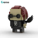 MOC电影《好兆头》天使亚茨拉菲尔与恶魔克鲁利Brickheadz积木人仔喜剧人物玩具礼物