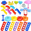 Duploes Large Size Brick Creative Swing Ladde Seesaw Toy Big Building Blocks Playground Parts Balloon Slide Stairs Spin Horse