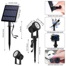 3000K/6000K/RGB Solar LED Light Outdoor Solar Spotlight Solar Garden Light Outdoor IP65 Waterproof Solar Power Light Wall Light