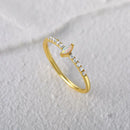 优雅蛋白石水晶戒指 女士925纯银戒指 婚礼宣言珠宝 Anillos кольца bague femme plata 925