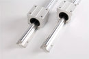 2PCS SBR12 SBR16 SBR20 20mm Linear Guide Rail 300-1500mm Fully Supported Linear Rail with SBR16UU Linear Bearing Block CNC Part