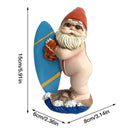 Cute Creative Naughty Gnome Dwarf Garden Decor Statue Old Man Fairy Ornament Easter Dumbbell Weightlifting Gnome Sculpture