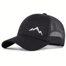 Unisex Mountain Range Embroidery Baseball Net Caps Spring and Summer Outdoor Adjustable Casual Hats Sunscreen Hat