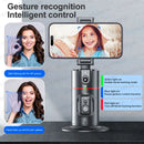 AXNEN AI Auto Following Gimbal Stabilizer 360 Rotation Phone Stand P02 Desktop Tracking Gimbal with Remote for Live Photography