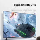 超高清 8K@60HZ 高清电视 2.1 适配器 360 度 U 形弯头公对母 HDMI 兼容适配器转换器，适用于高清电视 PS4 PS5 笔记本电脑
