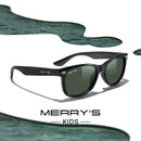 MERRYS DESIGN 儿童经典复古铆钉偏光太阳镜 男女童通用 防紫外线UV400 S7052
