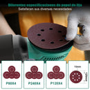 HYCHIKA 300W Random Orbital Sander with 12 Pieces Sandpaper 6 Speeds 230V Sanding Machine for Wood Metal Polishing Tools