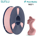 SUNLU 1KG PLA Matte 3D Printer Filament 1.75mm 1000g Spool (2.2lbs) Neatly Arranged No Knot Filament Fit Most FDM Printer