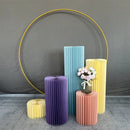 The Gilded Column | Folding Cylinder Display Rack for Weddings & Events
