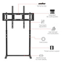 Universal Floor TV Stand Height Adjustable TV Mount Stand for 32-85 Inch LED LCD