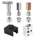 适用于Ender-3 S1 Pro CR10 3D打印机配件 热敏电阻NTC100加热管40W 双金属喉管 300℃部件 适用于Ender 3 S1