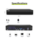 SANNCE 8MP FHD PoE Network Video Security System 8MP CCTV Security Camera NVR System Supports 8MP 5MP 3MP 1080P PoE IP Camera