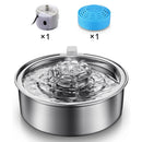 304 Stainless Steel Water Fountain for Cats,Ultra-Quiet 2.0L/67oz Cat Water Fountain,Auto Pet Water Dispenser for Dogs and Cats