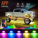 Rock Lights Trail Rig Light RGB Led Neon Underbody Underglow App  Control 12V For Jeep Off-Road Truck LED Car Chassis Lights