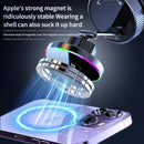 Cooling Magnetic Car Wireless Charger Car Phone Holder Mount Fast Charging for iPhone 15 14 13 Pro Suction Cup Vacuum Foldable