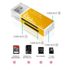 Card Reader 4 Ports USB2.0 Memory SD TF Card SDHC MMC/RS MMC TF MS/MS PRO/MS DUO M2 Adapter for Laptop Desktop PC Accessories