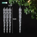 6pcs Christmas Decoration Simulation Ice Xmas Tree Hanging Ornament Artificial Clear Fake Icicle Winter Party Home Decor Navidad