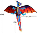 New High Quality Classical Dragon Kite 140cm x 120cm Single Line With Tail With Handle and String  Good Flying Kites From Hengda