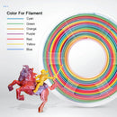 JAYO PLA PLA PLUS ABS PETG SILK Filament 1.75MM 10 Rolls / Set Refills Non-toxic PLA Meta 3D Printer Filament DIY Gift