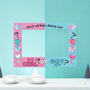 1Pcs Of Gender Revealing Pink Blue Footprints For Men And Women,Shower Party Photography Props Paper Frame