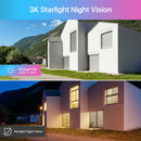 ZOSI 4K PoE IP摄像机 H.265+ 8MP 5MP HDR 附加摄像机 AI人形检测 100英尺夜视 IP66户外视频监控摄像机