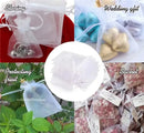 1-200pcs Organza Drawstring Pouches, Gift Bags Candy Jewelry Party Wedding Favor Bags Gift for Christmas Candy Wedding Birthday