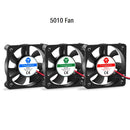 3D打印机风扇5015/4020散热涡轮风扇5V 12V 24V超静音含油轴承约7500 RPM涡轮迷你风扇适用于3D打印机