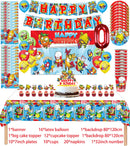 Superzings Birthday Party Supplies Balloon Banner Backdrop Tableware Cake Topper Party Decoration Baby Shower