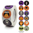 500Pcs Halloween Stickers Funny Pumpkin Emote Ghost Paper Stickers for Gift Packing Bag Sealing Labels Halloween Decoration 2024