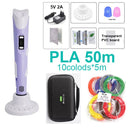 带20/30色PLA耗材的儿童3D打印笔，3D创意玩具儿童礼物，带便携包