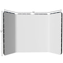 SH Green Screen 2.4X4M Collapsible Chroma Key Backdrop Wrinkle-Resistant Fabric Ultra-Quick Setup background removal for Stream