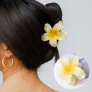 Fashion Women Beach Vacation Bohemia Egg Flower Hair Clips Flower Large Hair Claw Hairpin Women Girls Accessories