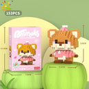 HUIQIBAO Mini Cute Anima Micro Building Blocks 3D Diamond Model LION Bricks DIY City Construction Toys for Children Kids Gift
