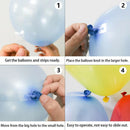 2PCS Balloon Arch Frame Kit Column Water Base Stand Wedding Birthday Party Decor Scene Double Hole Transparent Balloon Chain
