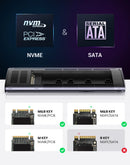 UGREEN M2 SSD Case NVME SATA Dual Protocol M.2 to USB Type C 3.1 SSD Adapter for NVME PCIE NGFF SATA SSD Disk Box M.2 SSD Case