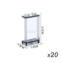 MARUMINE MOC Build Block Part Window Glass House Transparent Wall Panel 87552 87544 60581 87543 59349 Creative Brick Accessories