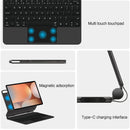 三星 Galaxy Tab S10+ S9 FE+ S9+ S8+ S7 FE Plus 12.4 英寸 S9 S8 11 平板电脑智能键盘皮套，纤薄带触控板