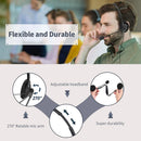 Noise Cancelling Headphones PC Gaming With Microphone USB Wired Computer Headset Headset Wired for Computer/Mac/Laptop Office