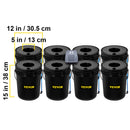 SucceBuy Hydroponics Deep Water Culture DWC Hydroponic System 5 Gallon 4 / 5 / 8 Buckets Hydroponic Systems, Parts & Accessories