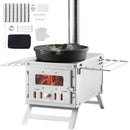 The Ember Forge | 80-Inch Stainless Steel Camping Wood Stove