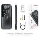 CARSUN Rechargeable Air Pump Tire Inflator Portable Compressor Digital Cordless Car Tyre Inflator For Bicycle Balls