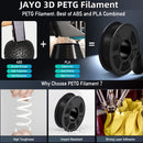 JAYO 1100G 3D HS PETG/ PLA/PETG/PLA+/PLA Meta/PLA Matte Filament 1.75mm 3D Printing Materials for 99% 3D FDM Printer & 3D Pen