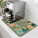 The Barista Base | Water-Absorbent Coffee Machine Mat & Dish Drying Pad