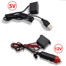 5M Universal Car Interior Lighting white LED Strip Decoration Garl and Wire Rope Tube Line Flexible Neon Lights with USB Drive